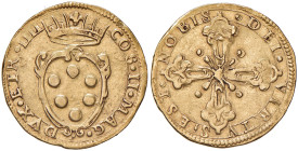 FIRENZE Cosimo II (1609-1621) Doppia - MIR 253 AU (g 6,72) Schiacciatura marginale (?). Colpo al D/ ore 1
BB