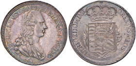 FIRENZE Pietro Leopoldo (1765-1790) Mezzo francescone 1790 - MIR 398 AG (g 13,68) RR Bella patina delicata
SPL+