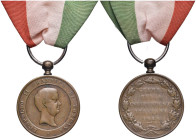FIRENZE Leopoldo II (1824-1859) Medaglia 1848 Guerra della Indipendenza italiana - Opus: Niederost - AE (g 16,89 - Ø 27 mm) Con nastrino
MB