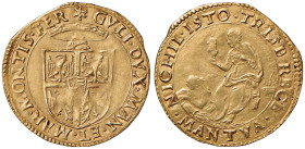 MANTOVA Guglielmo Gonzaga (1550-1587) Scudo d’oro - MIR 504 AU (g 3,36) RRR Qualche debolezza di conio ma bell’esemplare di questa affascinante moneta...