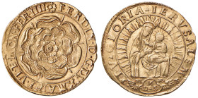 MANTOVA Ferdinando Gonzaga (1612-1626) Zecchino - MIR 586 AU (g 3,39) RRR Bellissimo esemplare
SPL