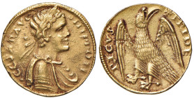 MESSINA Federico II (1197-1250) Augustale - MIR 59 AU (g 5,29) RR Da montatura comunque non deturpante sui rilievi e di bella qualità, in particolare ...