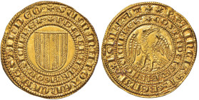 MESSINA Pietro III d’Aragona e Costanza (1282-1285) Pierrale d’oro - MIR 170 AU (g 4,36) RRR Ex Nomisma, 54/2016, lotto 1116. Splendido esemplare
FDC...
