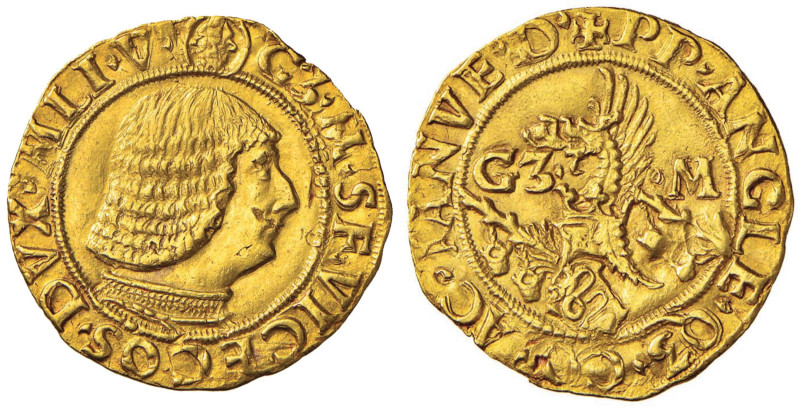 MILANO Galeazzo Maria Sforza (1466-1476) Ducato - MIR 200/6; Crippa 5 AU (g 3,46...