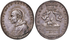 MILANO Cardinal Carlo Borromeo (1564-1584) Medaglia - Opus: Gaspare Molo - AG (g 19,85 - Ø 40 x 46 mm) RRR Una imponente e splendida medaglia con uno ...