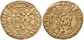 NAPOLI Carlo II (1285-1309) Saluto d’oro - MIR 22 AU (g 4,42) RR Minimo colpetto al bordo
BB+