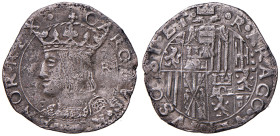 NAPOLI Carlo V (1516-1556) Carlino - Magliocca 53 AG (g 3,06) RR Poroso. Leggermente tosato
MB