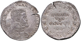 NAPOLI Filippo II (1554-1598) Ducato sigla IBR - Magliocca 14 AG (g 29,88) Frattura del tondello ma esemplare di ottima qualità
SPL