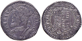 NAPOLI Filippo II (1556-1598) Tarì sigla IBR - Magliocca 39 AG (g 5,95) Con cartellino De Falco, bell’esemplare con patina
BB+