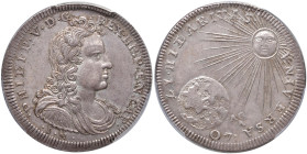 NAPOLI Filippo V (1700-1707) Mezzo ducato 1707 - Nomisma 132 (indicato R/4) AG RRRR In slab PCGS MS62 779739.62/44176198
MS 62