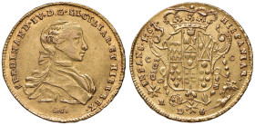 NAPOLI Ferdinando IV (1759-1816) 6 Ducati 1767 - Nomisma 348 AU (g 8,82)
qSPL