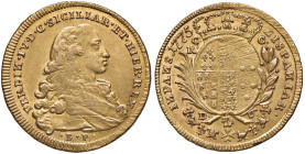 NAPOLI Ferdinando IV (1759-1816) 6 Ducati 1775 - Nomisma 374 AU (g 8,79)
qSPL