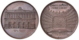 NAPOLI Ferdinando IV (1815-1816) Medaglia 1817 ricostruzione del Teatro San Carlo - Opus: Brandt - D’Auria 132 - AE (g 28,08 - Ø 37 mm) RR Conservazio...