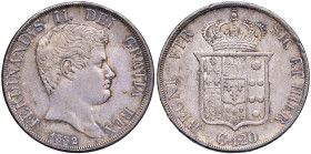 NAPOLI Ferdinando II (1830-1859) Piastra 1832 - Magliocca 537 AG (g 27,48) Bella patina
BB