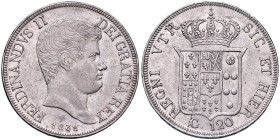 NAPOLI Ferdinando II (1830-1859) Piastra 1838 - Nomisma 938 AG (g 27,53) Screpolatura al R/
SPL+