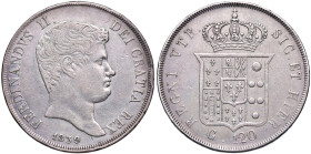 NAPOLI Ferdinando II (1830-1859) Piastra 1839 - Nomisma 940 AG (g 27,47) Colpi al bordo
BB