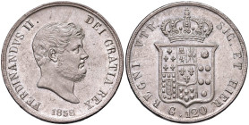 NAPOLI Ferdinando II (1830-1859) Piastra 1858 - Nomisma 970 AG (g 27,51)
qFDC/FDC