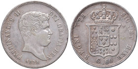 NAPOLI Ferdinando II (1830-1859) Mezza piastra 1838 - Nomisma 986 AG (g 13,68)
BB+