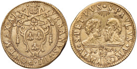 Urbano VIII (1623-1644) Doppia 1624 A. I - Munt. 5; MIR 1682 (indicato R/3) AU (g 6,65) RRRR Moneta di estrema rarità mancante in quasi tutte le colle...