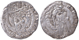 Urbano VIII (1623-1644) Giulio - Munt.120 AG (g 3,24) RRR Moneta di rarissima apparizione sul mercato. Nonostante alcune schiacciature di conio, quest...