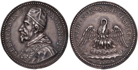 Clemente IX (1667-1669) Medaglia A. I - Opus: Hamerani - Miselli 682 - AG (g 21,91 - Ø 35 mm) Graffi nei campi e sul bordo
SPL