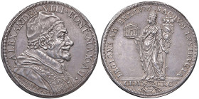 Alessandro VIII (1689-1691) Piastra 1690 A. I - MIR 2080/1 AG (g 32,09) R Bell’esemplare per questo tipo di moneta
SPL
