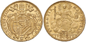 Clemente XIII (1758-1769) Doppio zecchino 1759 A. I - Munt. 1 AU (g 6,83) RRR Bell’esemplare
SPL+