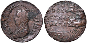 Pio VI (1775-1799) Ascoli - Madonnina 1797 A. XXIII - Munt. 151 CU (g 17,98) Esemplare molto interessante per i vistosi difetti di conio. Inoltre ques...