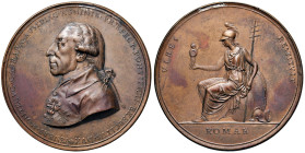 Pio VI (1775-1799) Medaglia Enea Montecuccoli - AE (g 110 - Ø 67 mm) Una imponente e rarissima medaglia
FDC