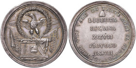 Repubblica Romana (1798-1799) Scudo o medaglia A. VII - Opus: Mercandetti - Bruni 76 AG (g 34,89) Piccoli colpetti al R/
qFDC