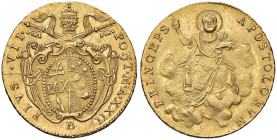 Pio VII (1800-1823) Bologna - Doppia 1821 A. XXII - Munt. 36a AU (g 5,48) Minimi graffietti al R/ ma bell’esemplare
SPL