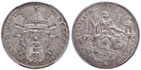 Sede Vacante (1823) Bologna - Mezzo scudo 1823 - Nomisma 308 AG In slab NGC MS66 Jasmine Collection cod. 855852.66/39236887
MS 66