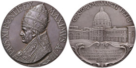 Pio XI (1922-1939) Medaglia A. III Nuovo Oratorio di San Pietro - Opus: Mistruzzi AG (g 132 - Ø 70 mm) Splendido esemplare
FDC