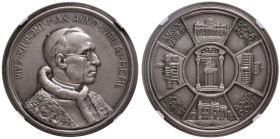 Pio XII (1939-1958) Medaglia 1950 Giubileo - Opus: Monti AG (marcato 900 - Ø 40 mm) In slab NGC MS68 5788527-002 “Modesti 89”.
MS 68