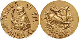 Paolo VI (1963-1978) Medaglia 1973 A. XI Folgorazione di San Paolo - Opus: Scorzelli AU (g 65,34 - Ø 45 mm) Marcato 750
FDC