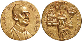 Paolo VI (1963-1978) Medaglia A. VIIII Il buon pastore - Opus: Biancini AU (g 80,25 - Ø 44 mm) Marcato 750
FDC