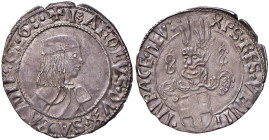 Carlo I (1482-1490) Mezzo testone (Cornavin) - MIR 230 AG (g 4,71) RRR Moneta rarissima ed in eccezionale stato di conservazione
qFDC