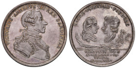 Vittorio Amedeo III (1773-1796) Medaglia 1781 Nozze con Maria Carolina - Opus: Lavy AG (g 37,37 - Ø 41 mm) Splendido esemplare
qFDC