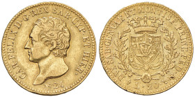 Carlo Felice (1821-1831) 20 Lire 1824 T - Nomisma 543 AU RRR Dall’asta Nomisma 51, lotto 2225
BB/BB+