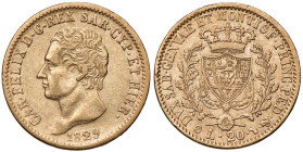 Carlo Felice (1821-1831) 20 Lire 1829 T - Nomisma 552 AU R Colpetto al bordo
qBB/BB