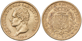 Carlo Felice (1821-1831) 20 Lire 1830 T punto dopo REX - Nomisma 554 AU R
qBB/BB