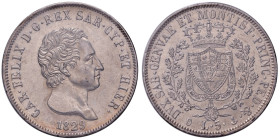 Carlo Felice (1821-1831) 5 Lire 1829 G - Nomisma 570 AG Sigillato FDC/qFDC
qFDC