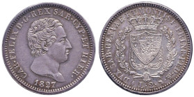 Carlo Felice (1821-1831) 2 Lire 1827 T - Nomisma 581 AG R Sigillato qFDC/FDC da G. Erpini
SPL
