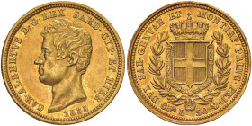 Carlo Alberto (1831-1849) 50 Lire 1833 T - Nomisma 635 AU RR Modeste schiacciature sul bordo
SPL
