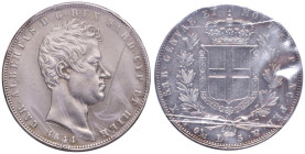 Carlo Alberto (1831-1849) 5 Lire 1844 G - Nomisma 697 AG Lucidata. Sigillata SPL/FDC da Gianfranco Erpini
SPL