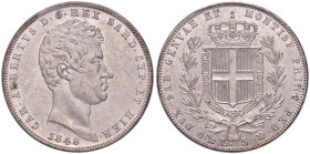 Carlo Alberto (1831-1849) 5 Lire 1848 G - Nomisma 702 AG Sigillato FDC da Gianfranco Erpini. Conservazione eccezionale
FDC