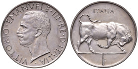 Vittorio Emanuele III (1900-1946) Progetto di moneta da 20 Lire (1927) Esperimento di patinatura - PP manca - Simonetti manca AG (g 15,72) RRRRR Monet...