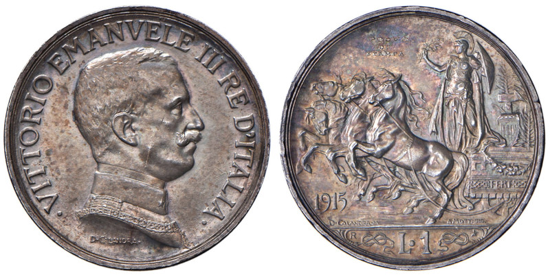 Vittorio Emanuele III (1900-1946) Lira 1915 Prova di stampa - Luppino ART65BIS (...