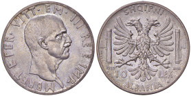 Vittorio Emanuele III (1900-1946) Albania - 10 Lek 1939 Prova - Luppino PP319 AG (g 10,00) RRRR Moneta estremamente rara e corredata da una bellissima...