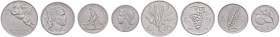 Repubblica italiana (1946-) 10, 5, 2 e Lira 1946 - IT R Lotto di quattro monete: il 10 lire segnalato come leggenda del bordo invertita, minimi graffi...